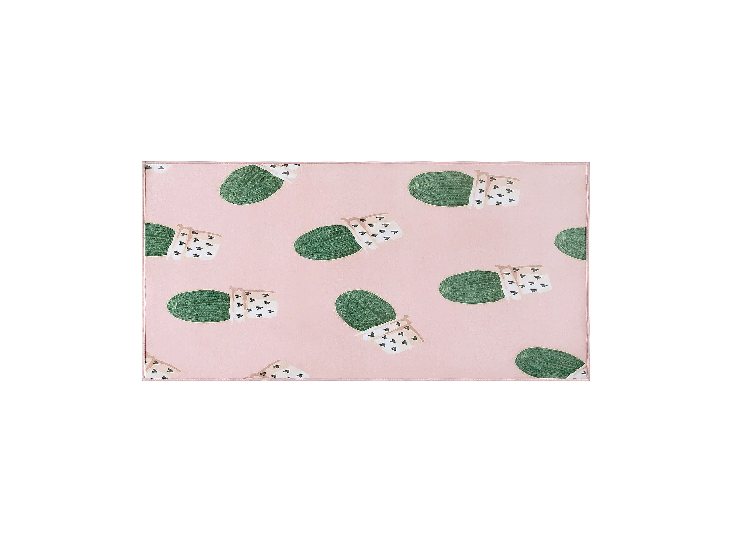 Vloerkleed polyester roze 80 x 150 cm ELDIVAN