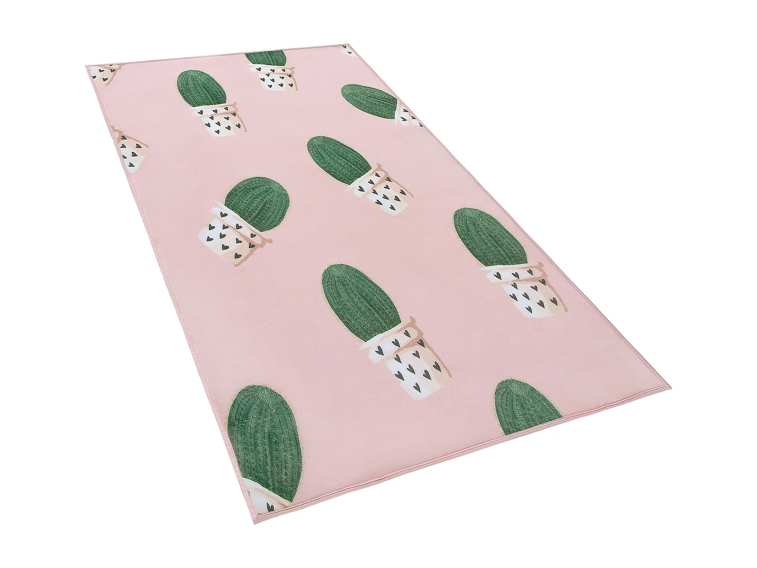 Vloerkleed polyester roze 80 x 150 cm ELDIVAN