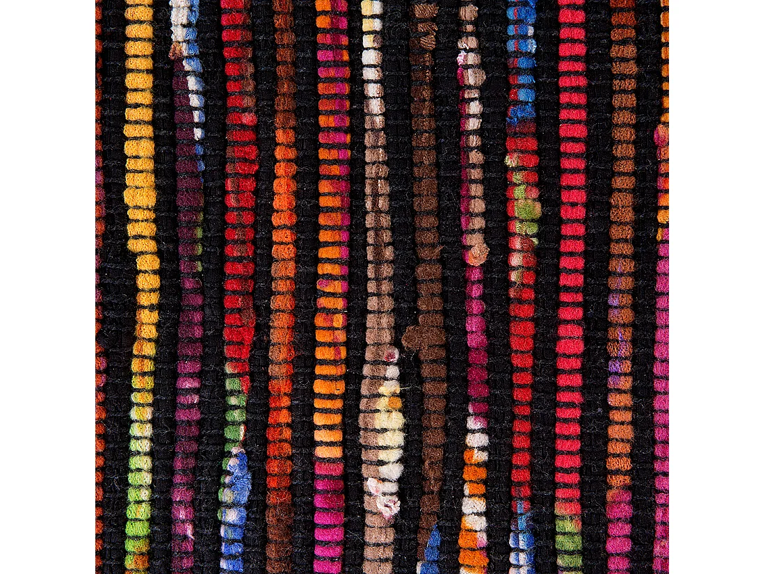 Tapis en coton multicolore foncé 140 x 200 cm BARTIN