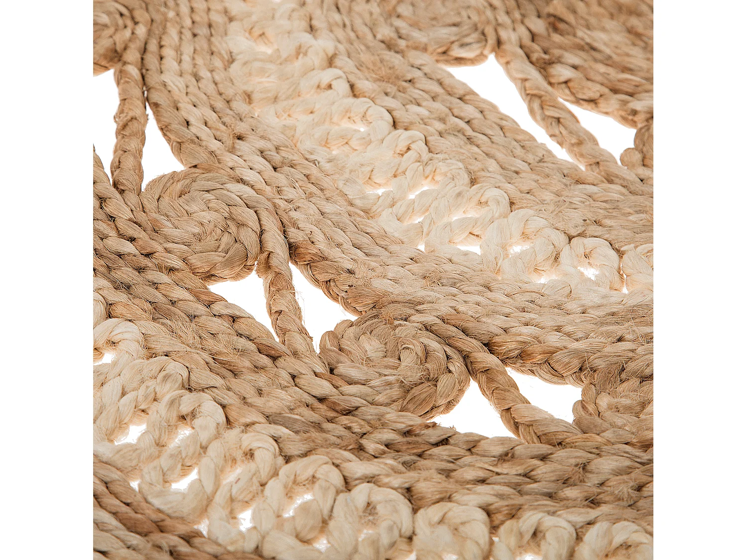 Tapete GOYNE ø 140 cm Juta Creme