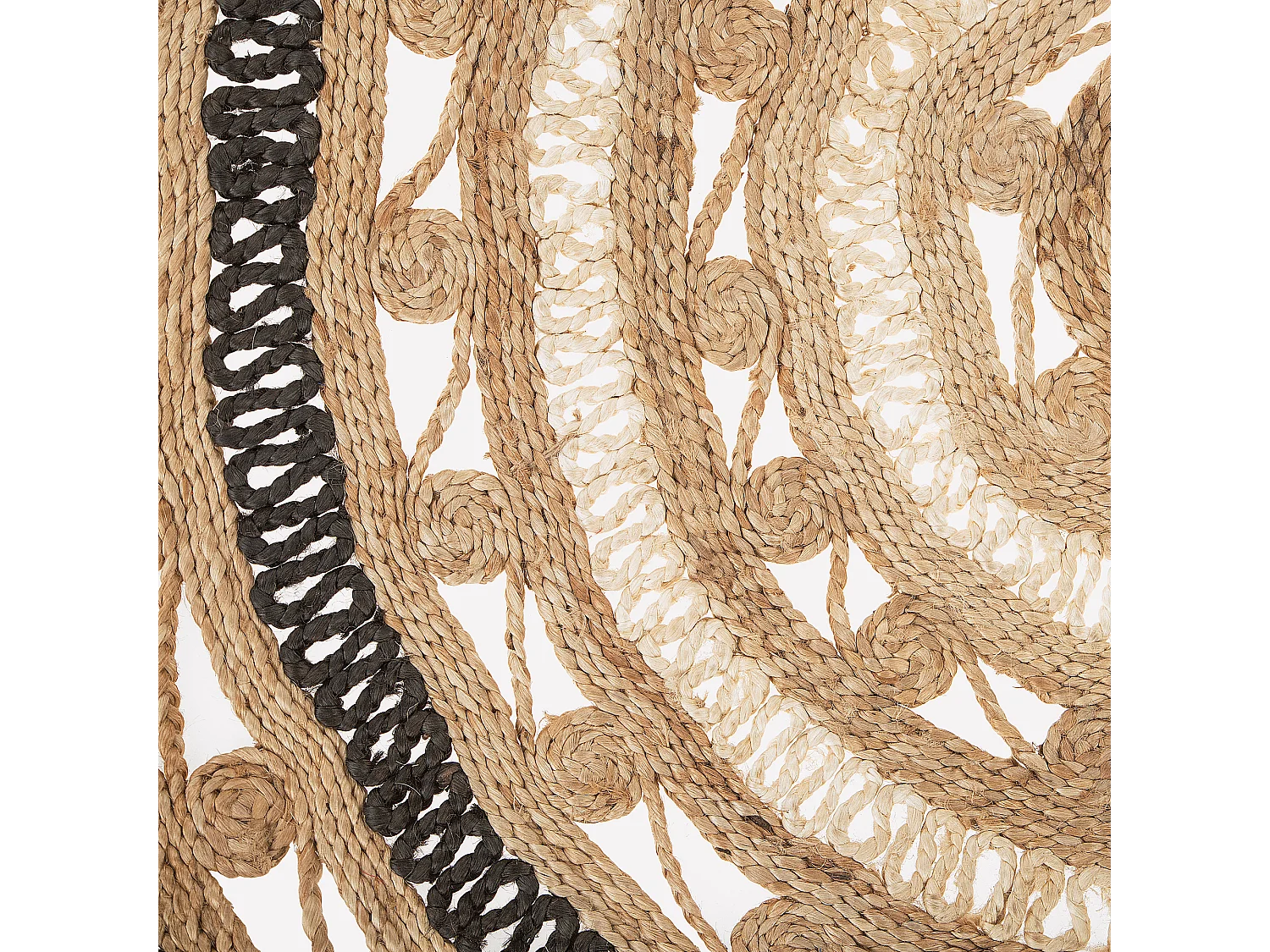 Tapete GOYNE ø 140 cm Juta Creme