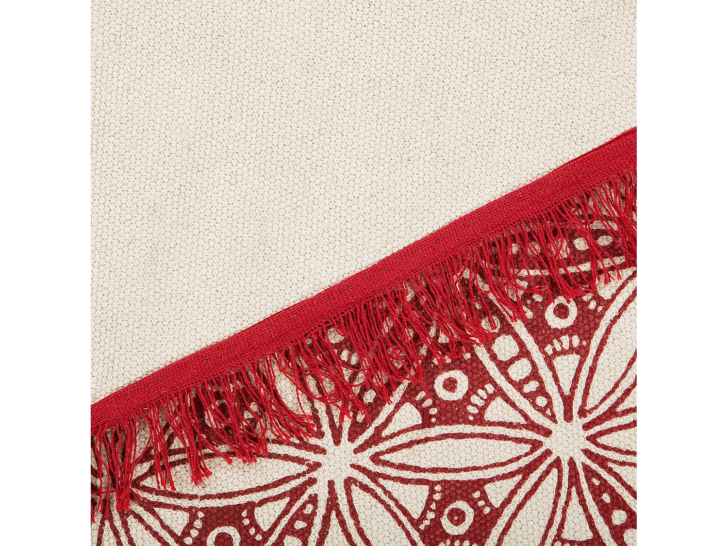 Tapis MEZITILI Rouge ø 120 cm Coton