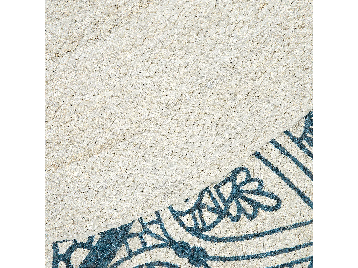 Tapis ANADERE Bleu ø 120 cm Jute