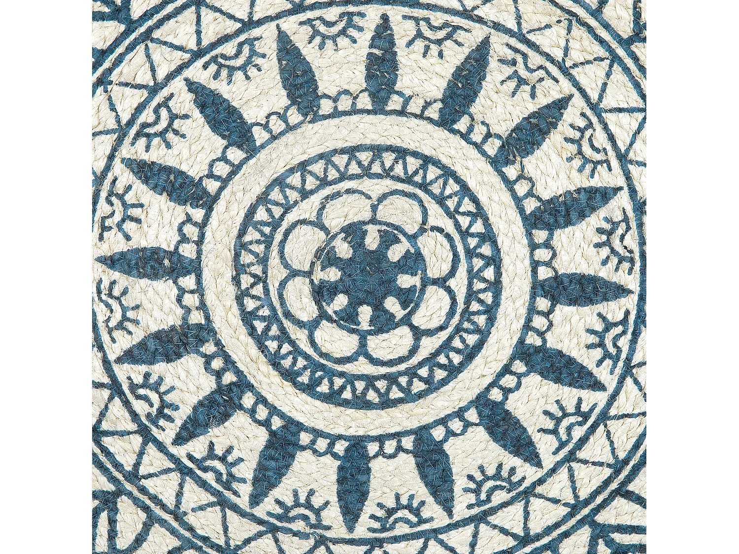 Tapis ANADERE Bleu ø 120 cm Jute