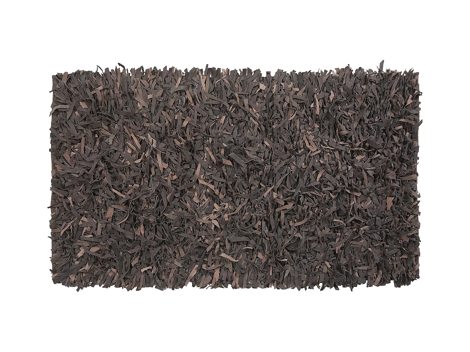 Tapis en cuir marron 80 x 150 cm MUT