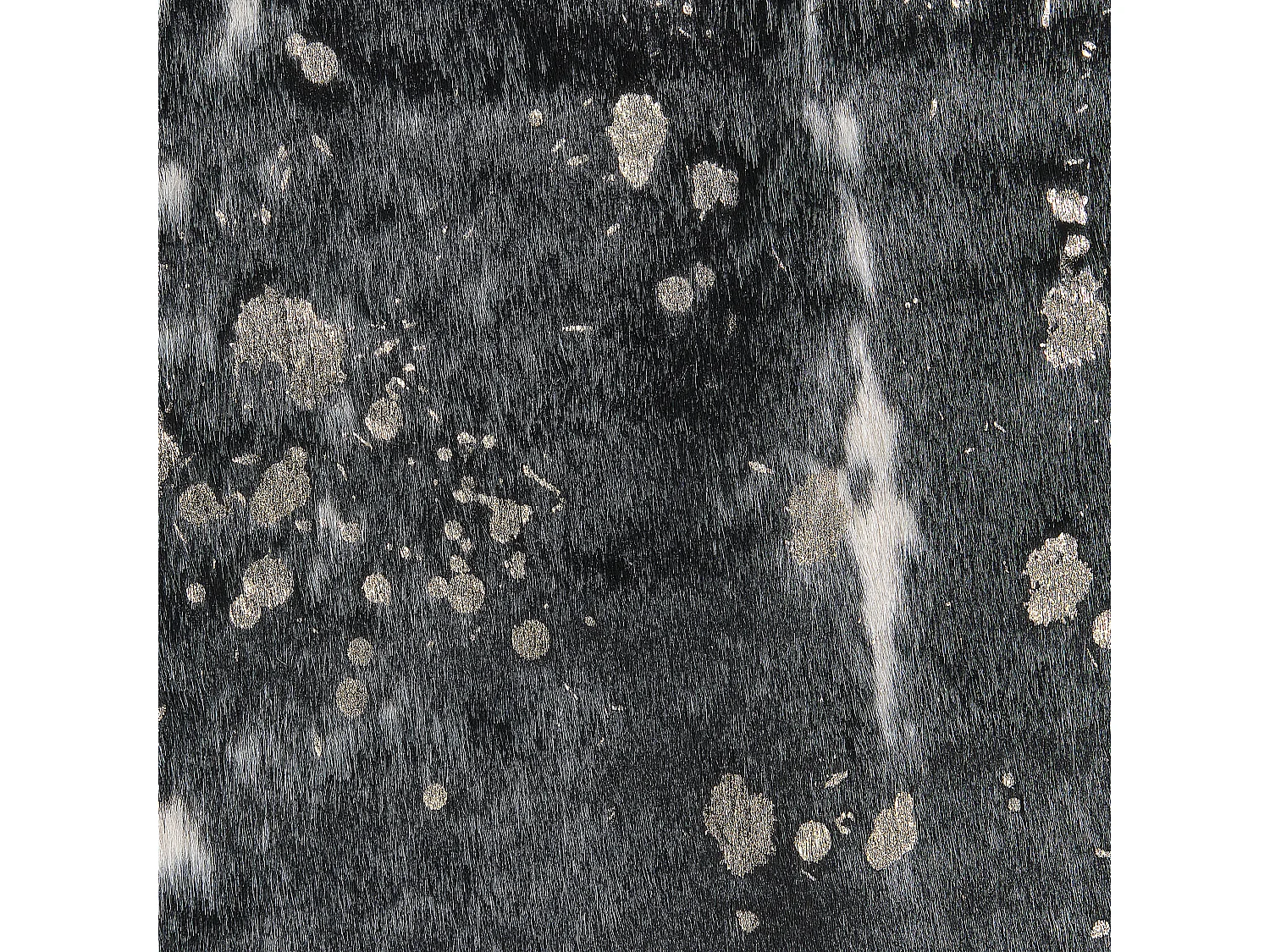 Vloerkleed imitatieleer zwart en wit 150 x 200 cm BOGONG