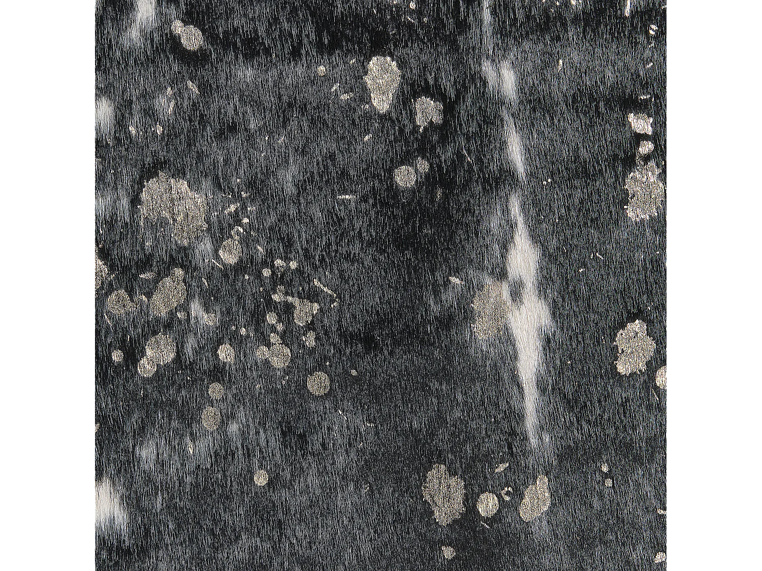 Vloerkleed imitatieleer zwart en wit 150 x 200 cm BOGONG