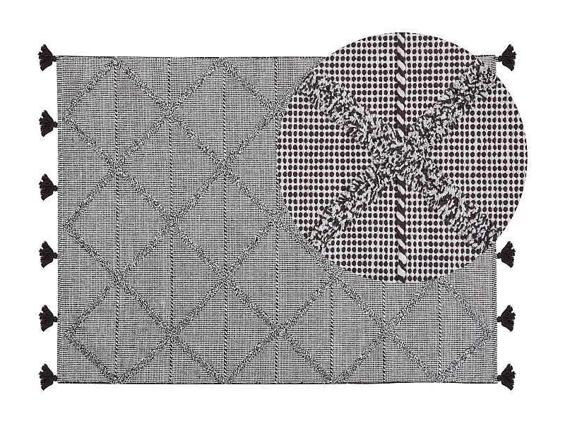 Tapis TUZLA Marron 140 x 200 cm Coton