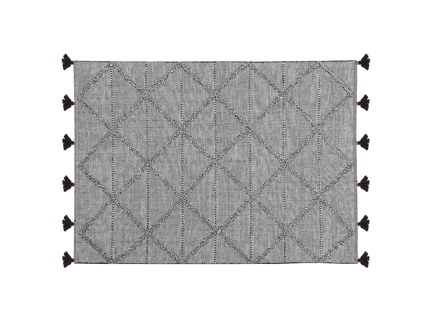 Teppich braun 140 x 200 cm Kurzflor TUZLA