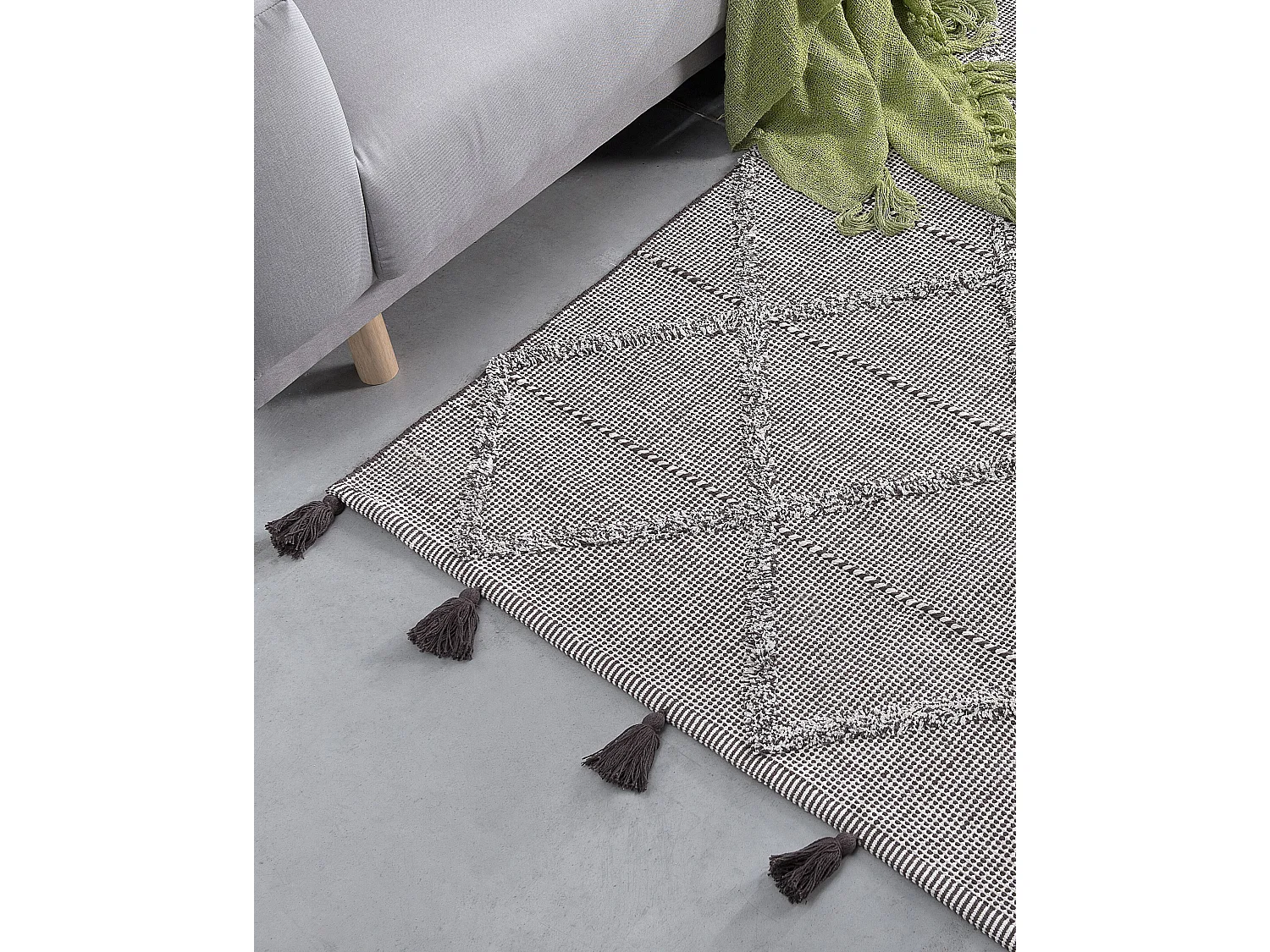 Tapis TUZLA Marron 140 x 200 cm Coton