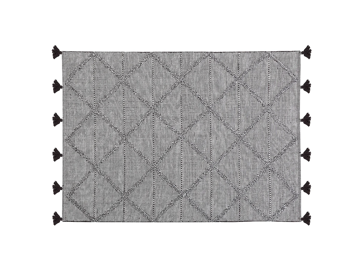 Dywan bawełniany 140 x 200 cm brązowy TUZLA