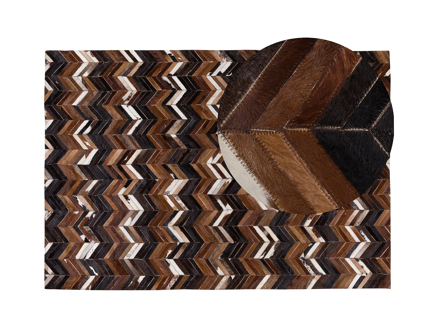 Tapis BALAT Marron 160 x 230 cm Cuir