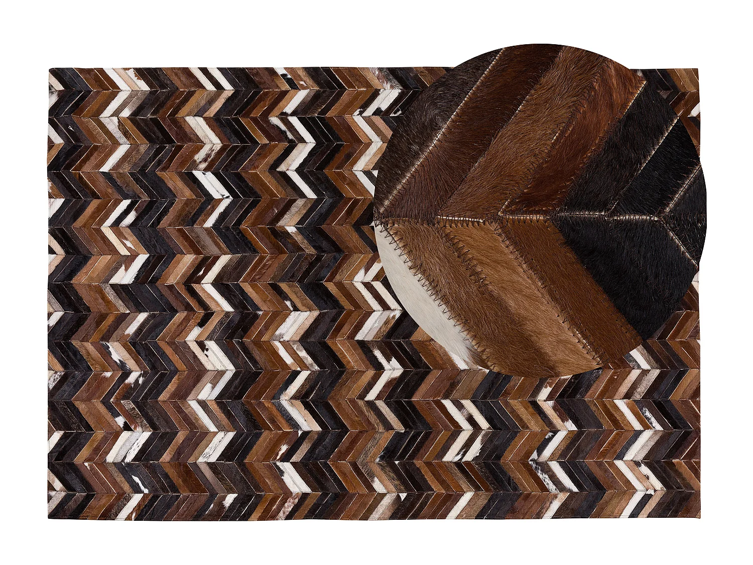 Tapis BALAT Marron 160 x 230 cm Cuir