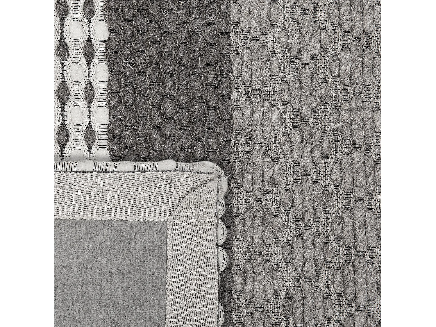 Tapis AKKAYA Gris 140 x 200 cm Laine