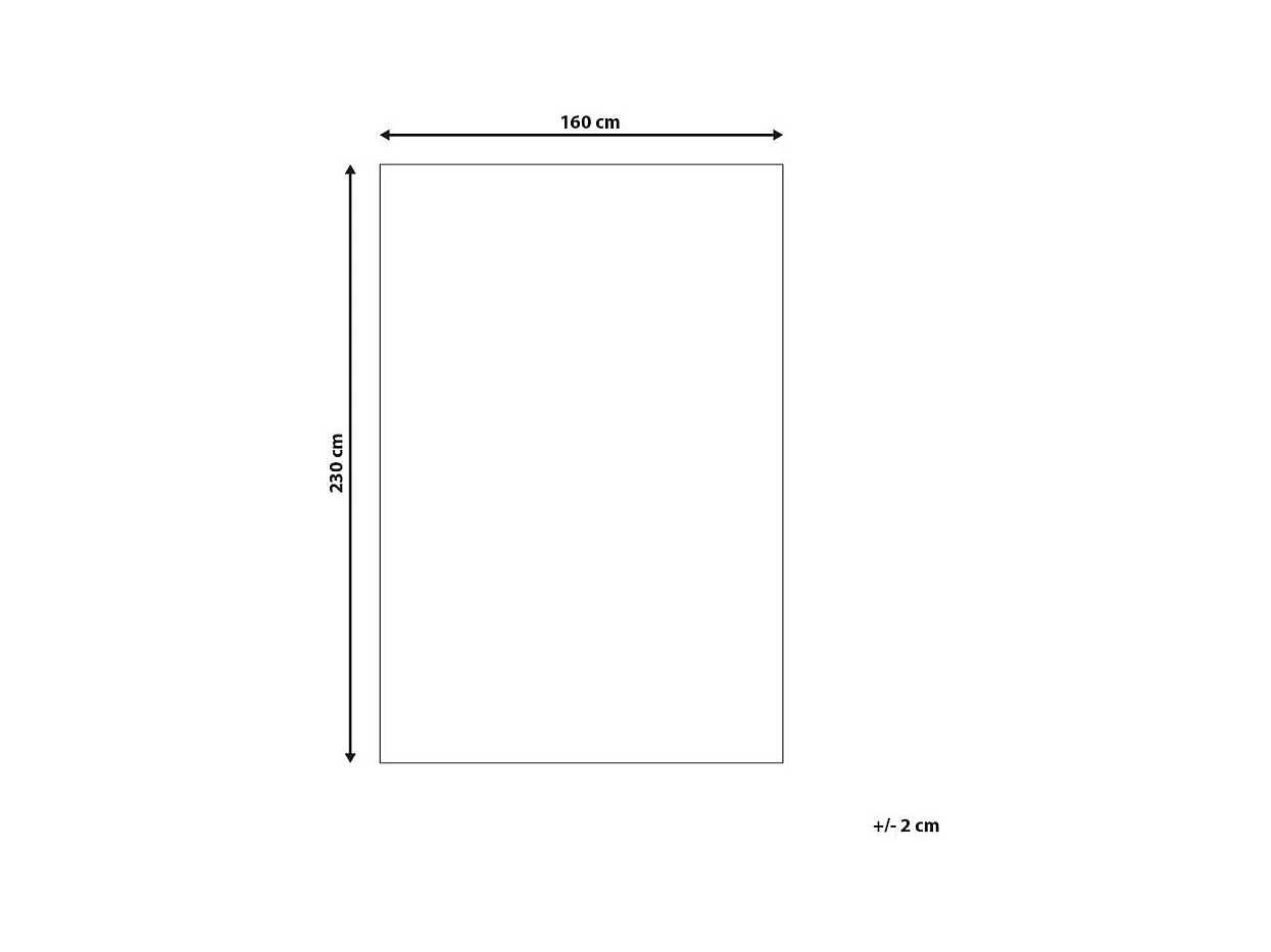 Vloerkleed HEREKLI 160 x 230 cm Leer Bruin