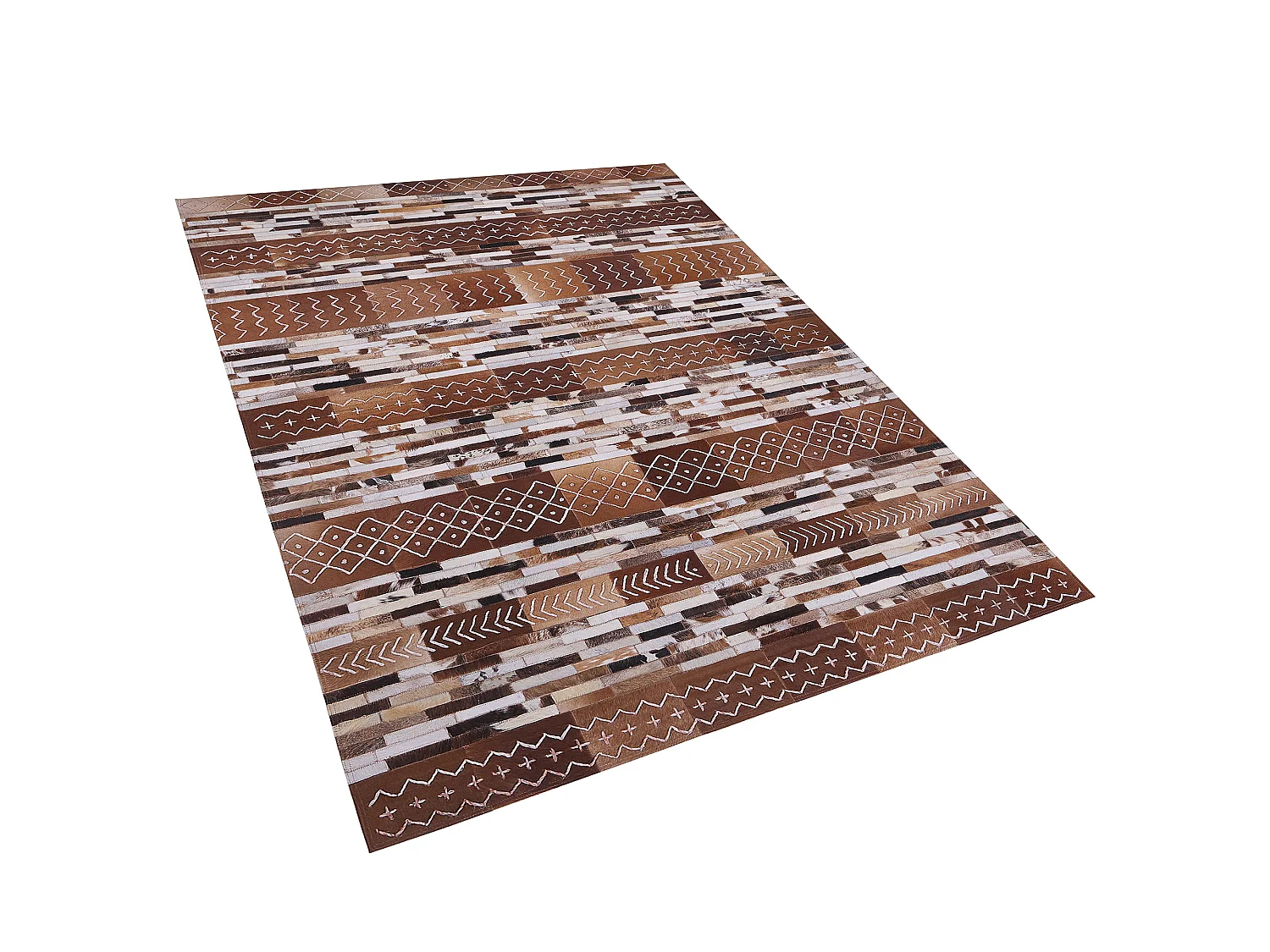 Tapis HEREKLI Marron 160 x 230 cm Cuir
