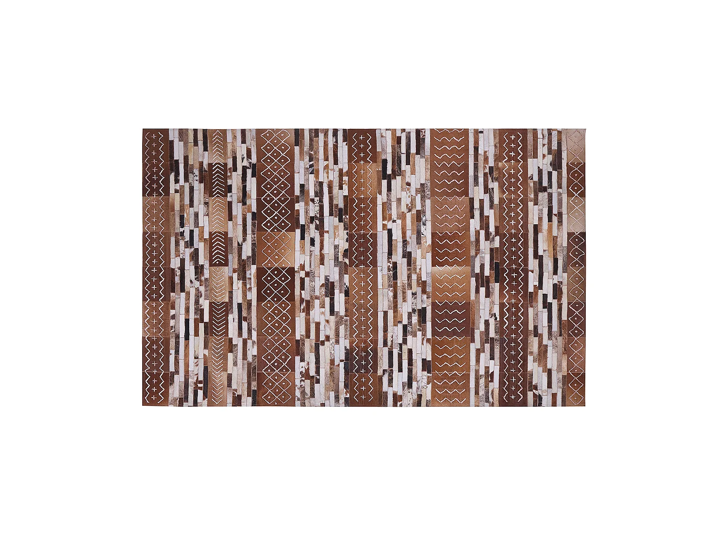 Tapis HEREKLI 160 x 230 cm Cuir Marron