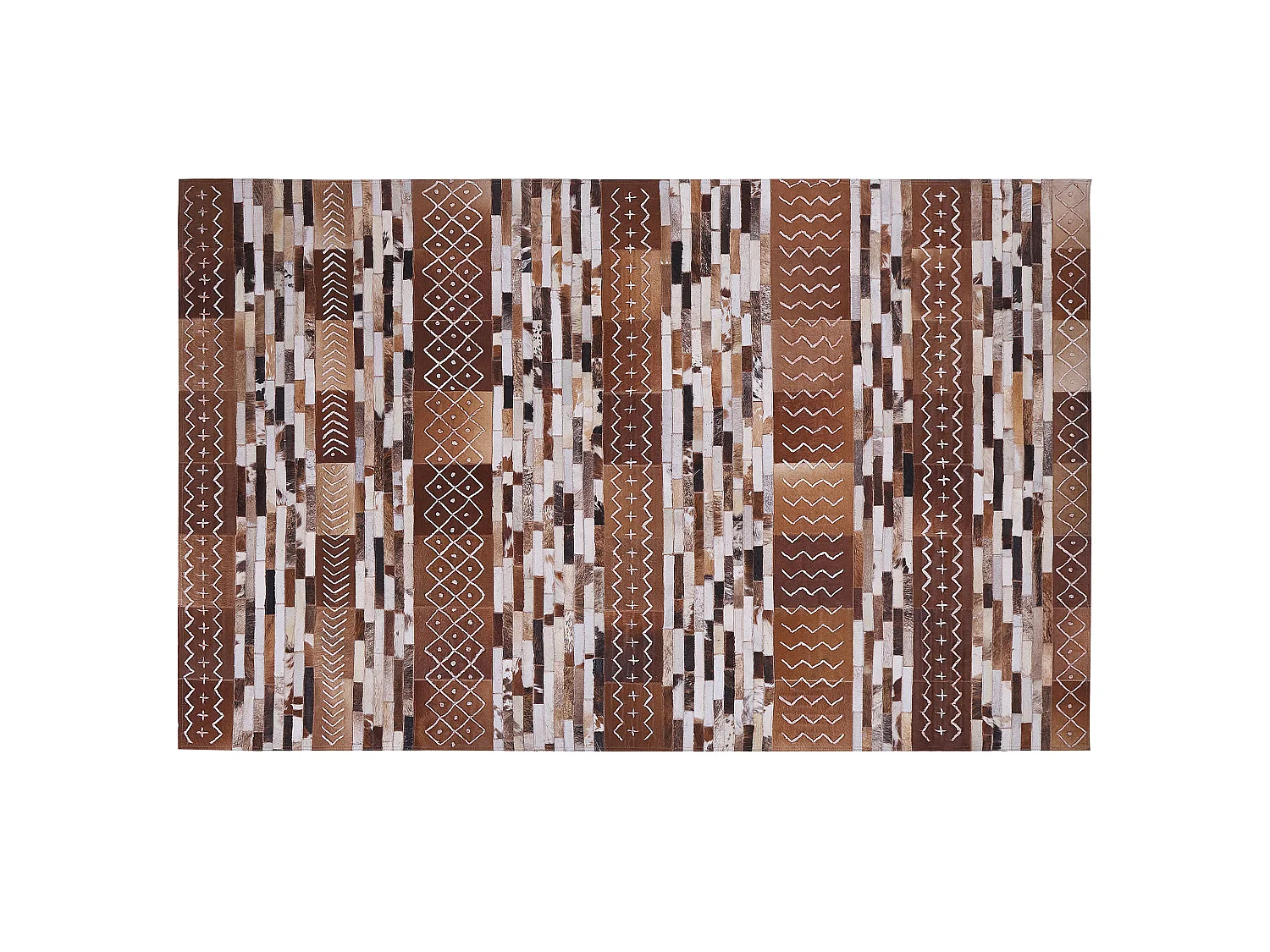 Tapis HEREKLI 160 x 230 cm Cuir Marron