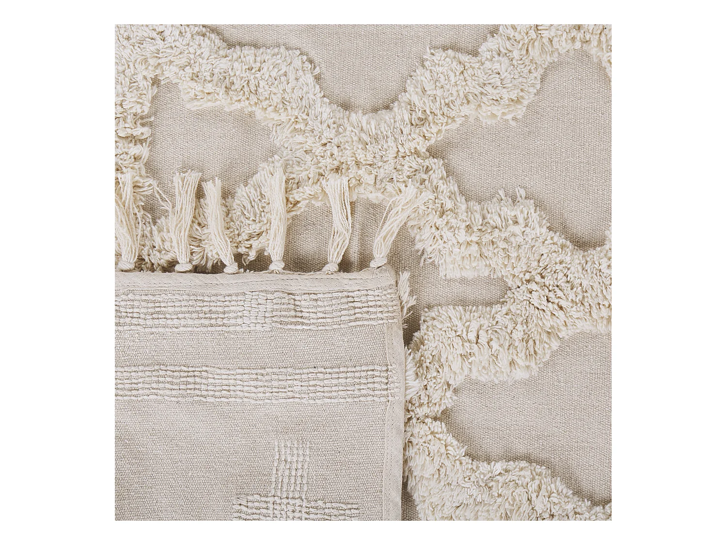 Tapis SULUOVA Beige 160 x 230 cm Coton