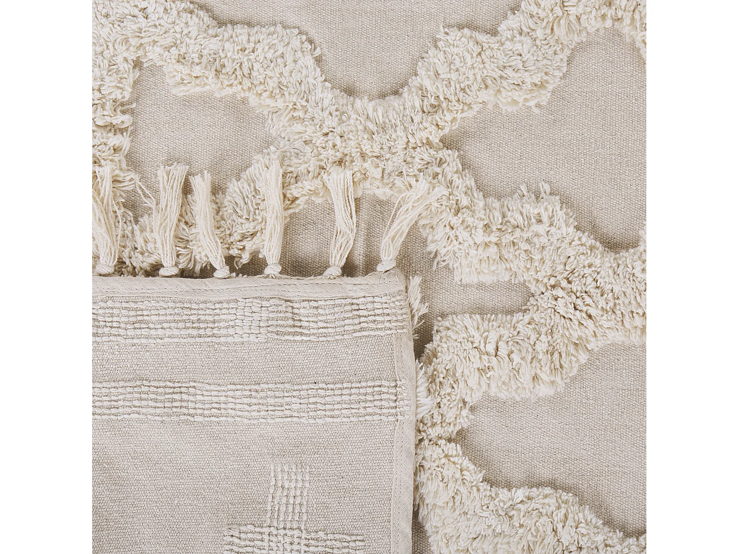 Tapis SULUOVA Beige 160 x 230 cm Coton