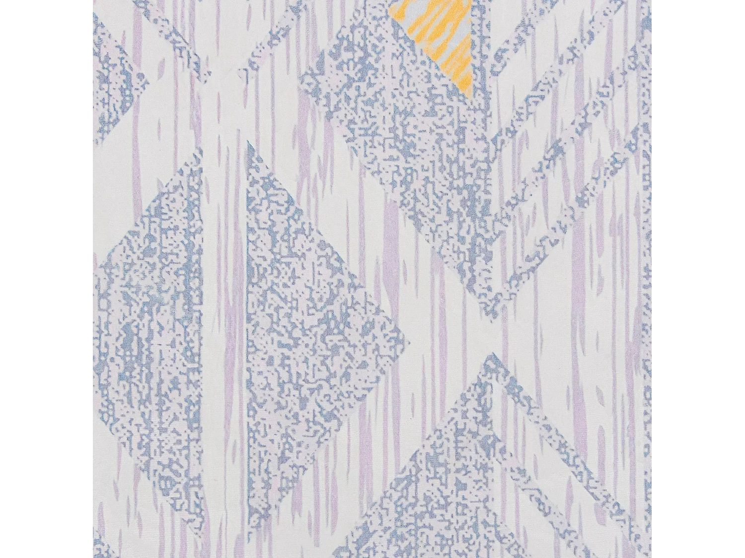 Tappeto motivo geometrico grigio-giallo 140 x 200 cm KARGI