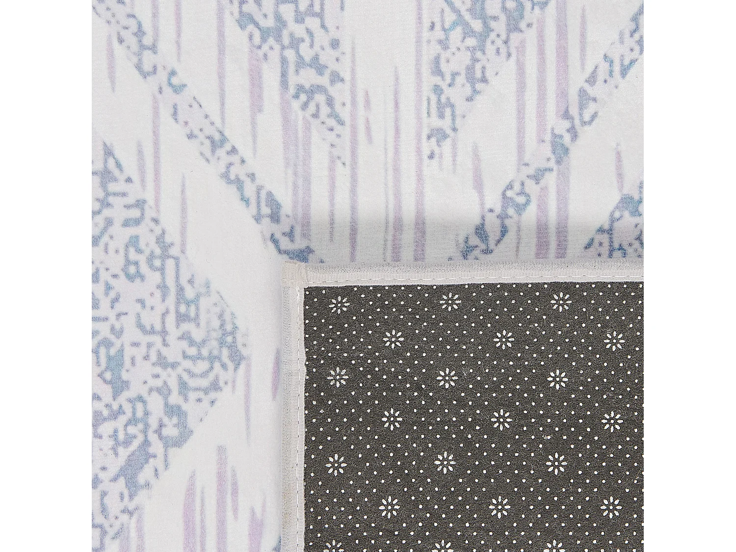 Tapis 200 x 140 cm gris et jaune KARGI