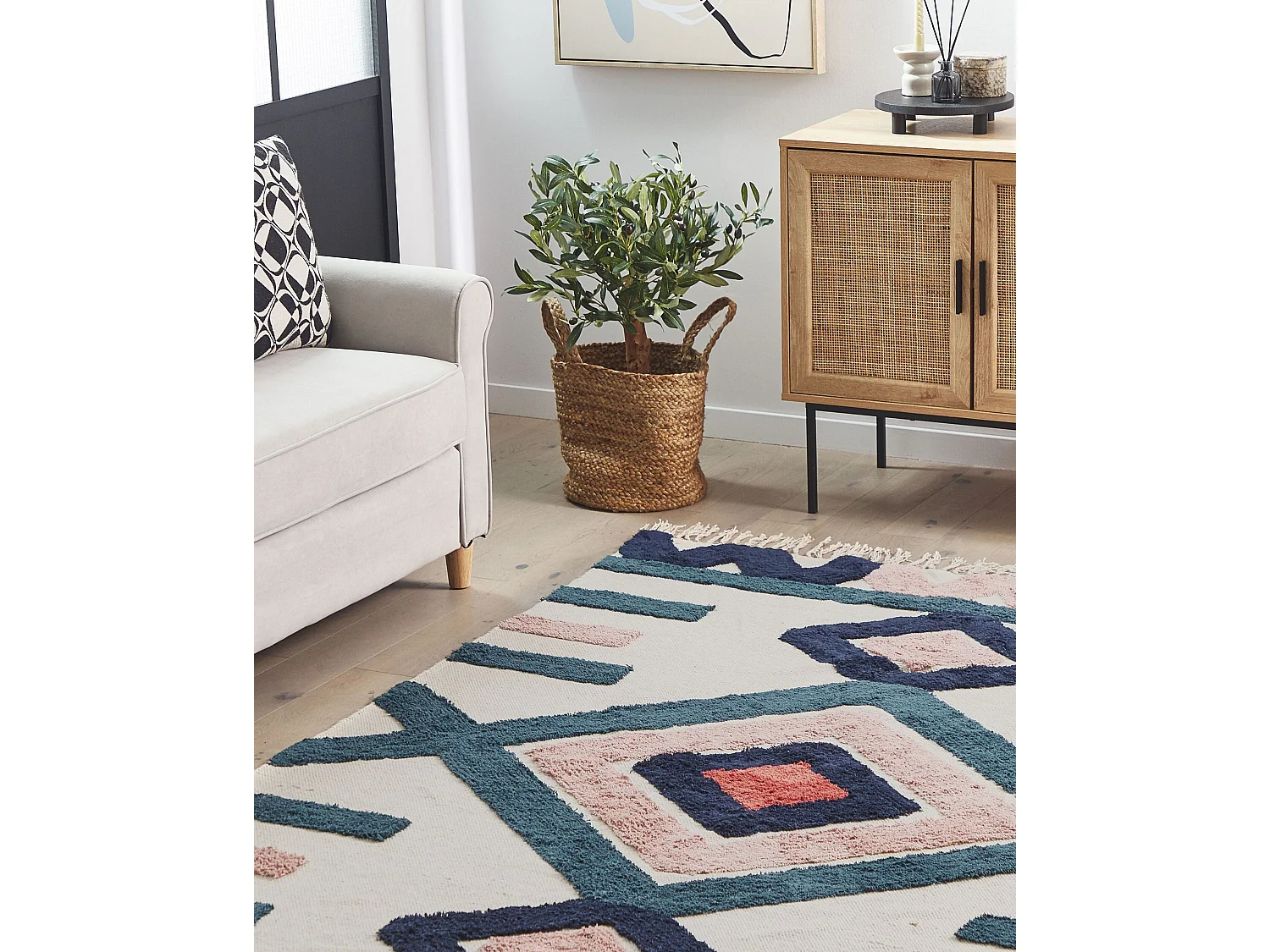 Tapis KOZLU Multicolore 160 x 230 cm Coton