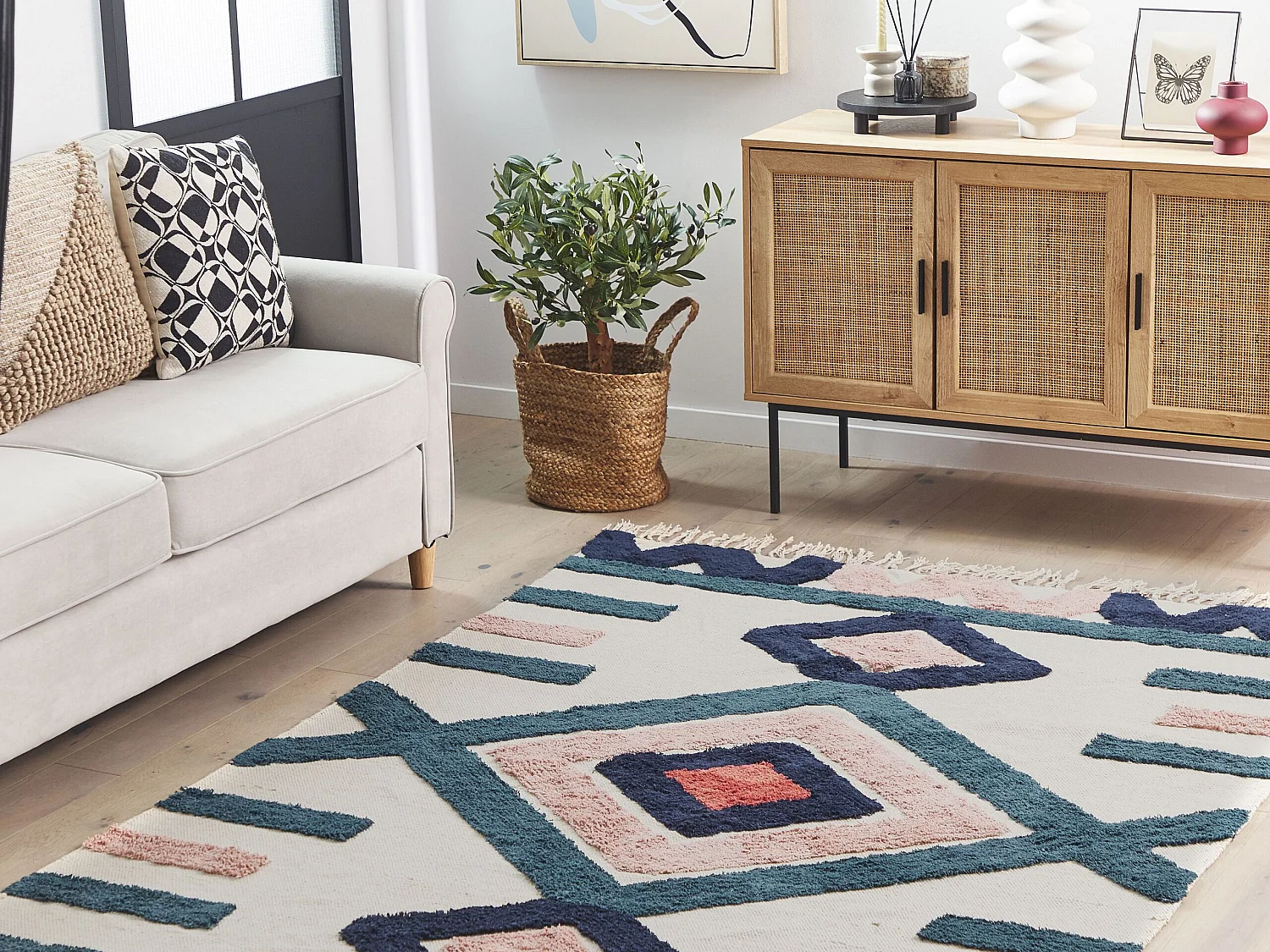 Rug KOZLU Multicolour 160 x 230 cm Cotton