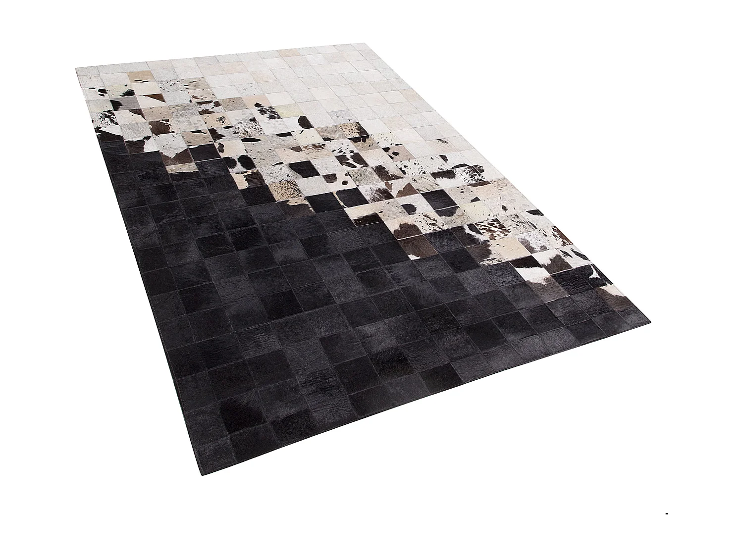 Tapis KEMAH 140 x 200 cm Cuir Noir