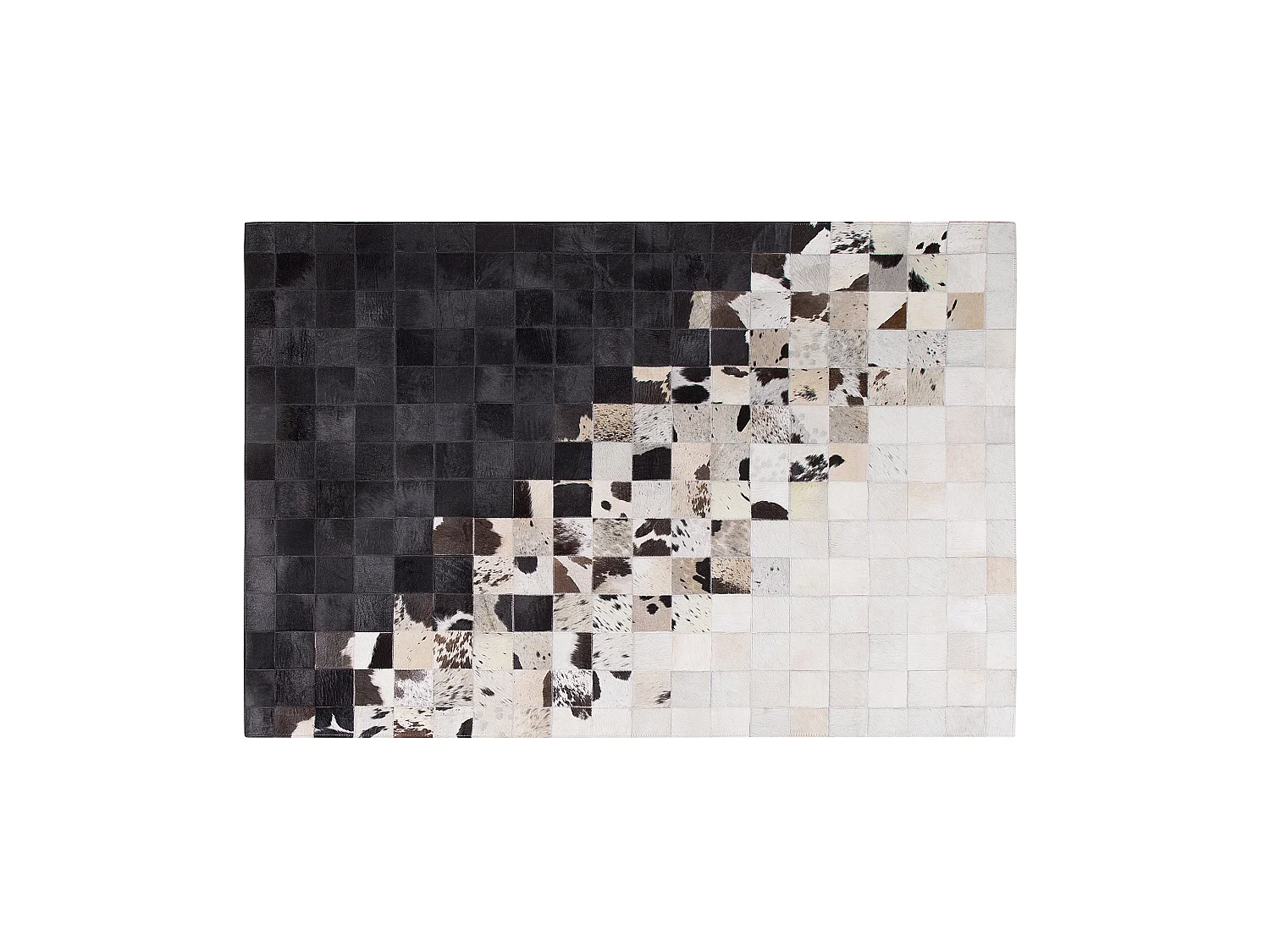 Tapis KEMAH 140 x 200 cm Cuir Noir