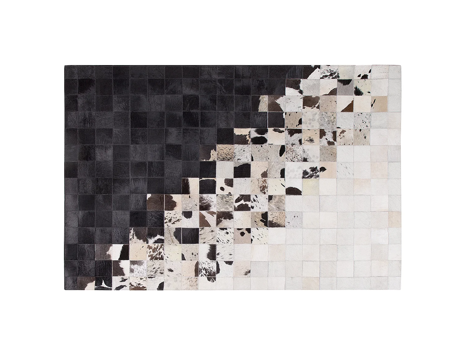 Tapis KEMAH 140 x 200 cm Cuir Noir