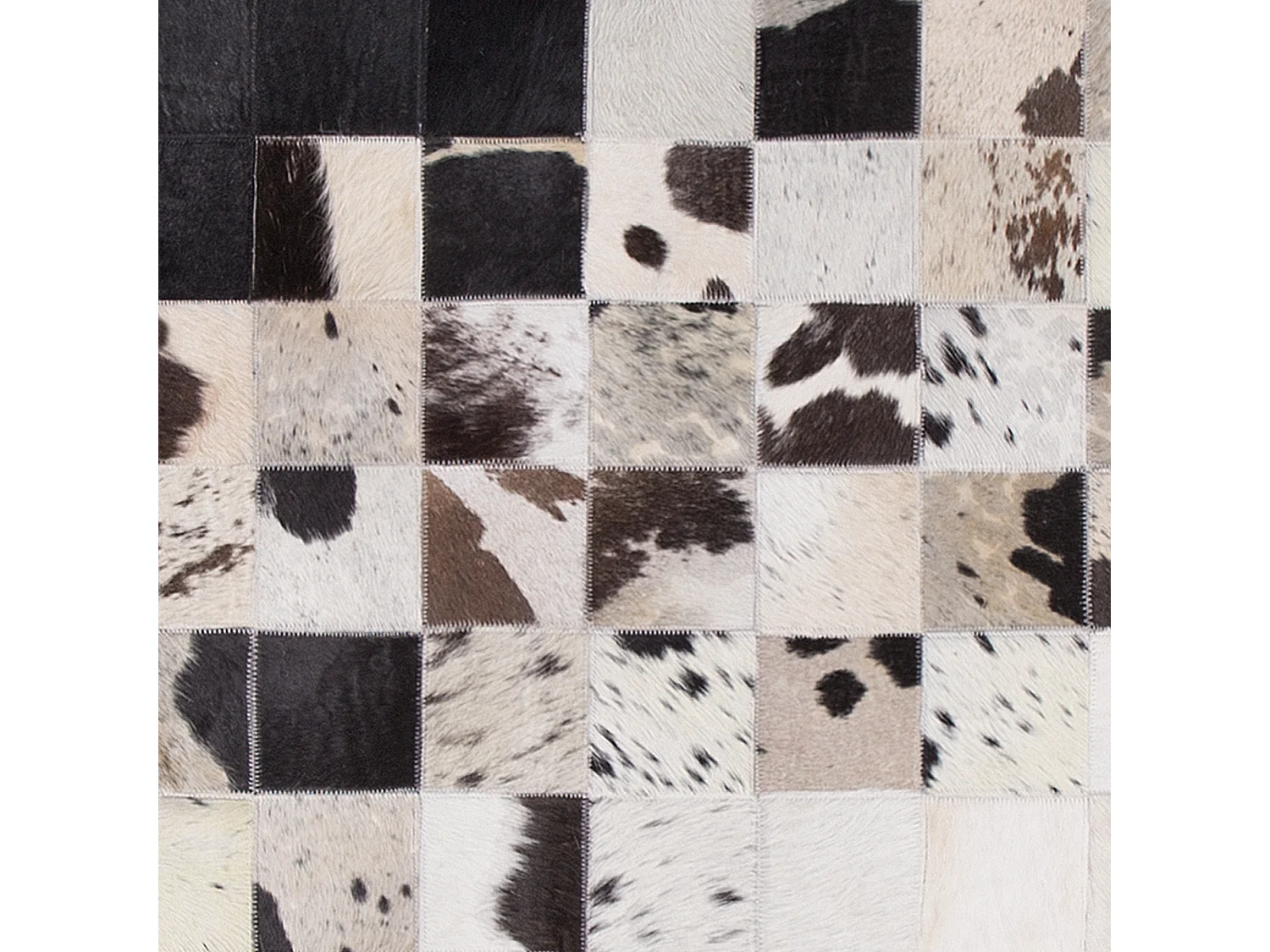Tapis KEMAH 140 x 200 cm Cuir Noir