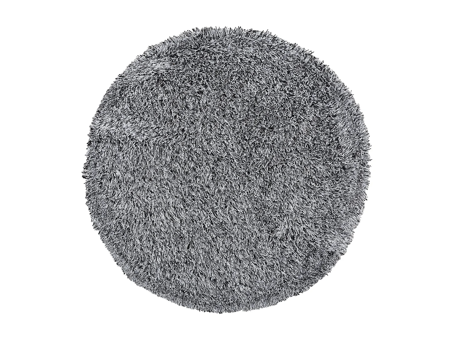 Tapis à poils longs CIDE Noir/blanc ø 140 cm