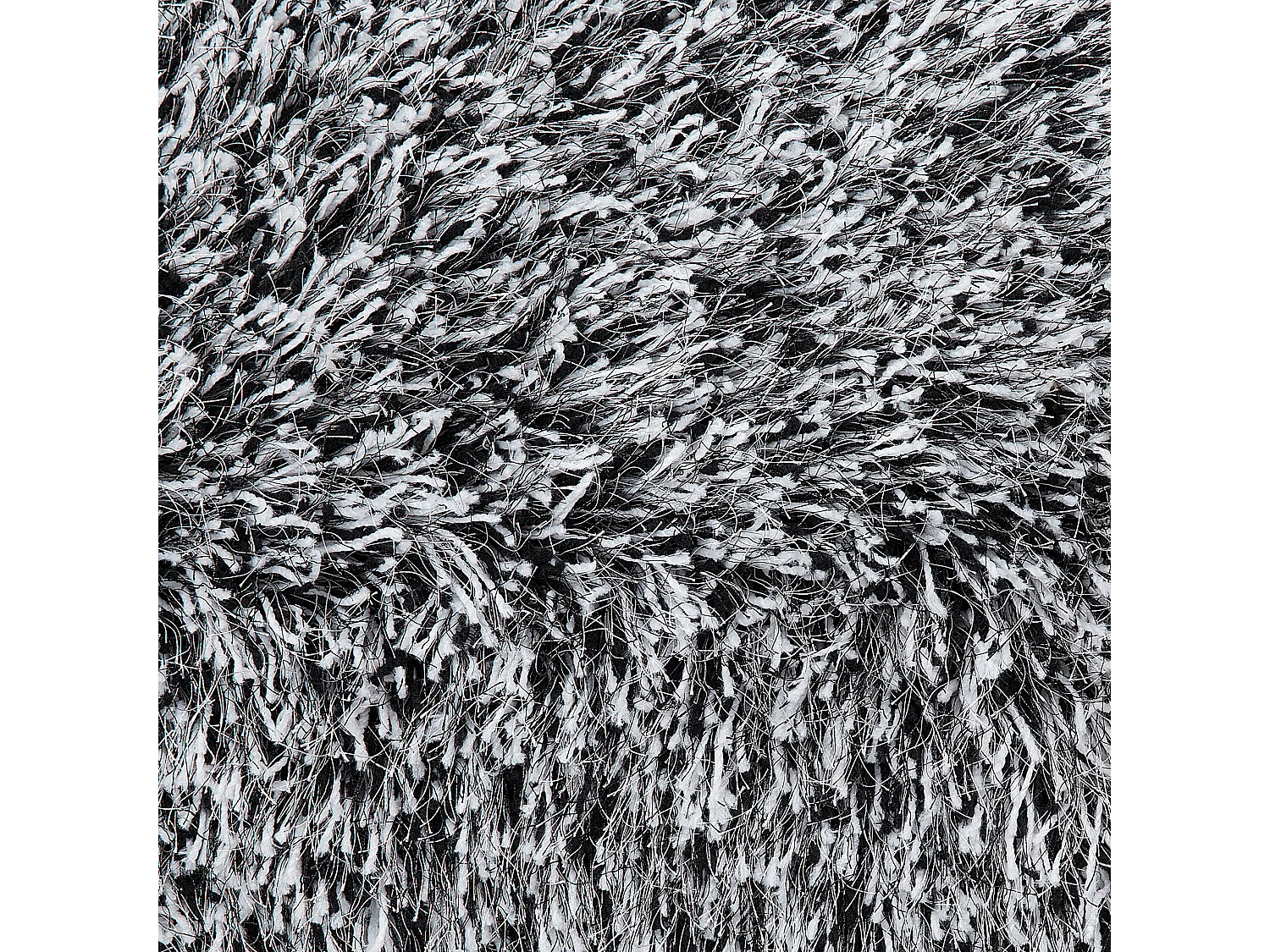 Tapis à poils longs CIDE Noir/blanc ø 140 cm