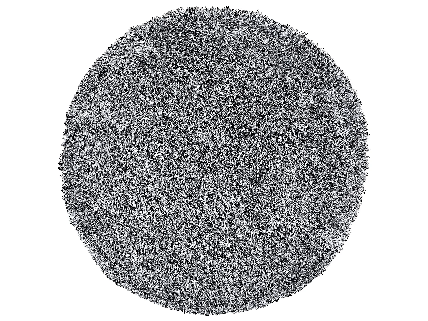 Shaggy Rug CIDE Black/ White ø 140 cm
