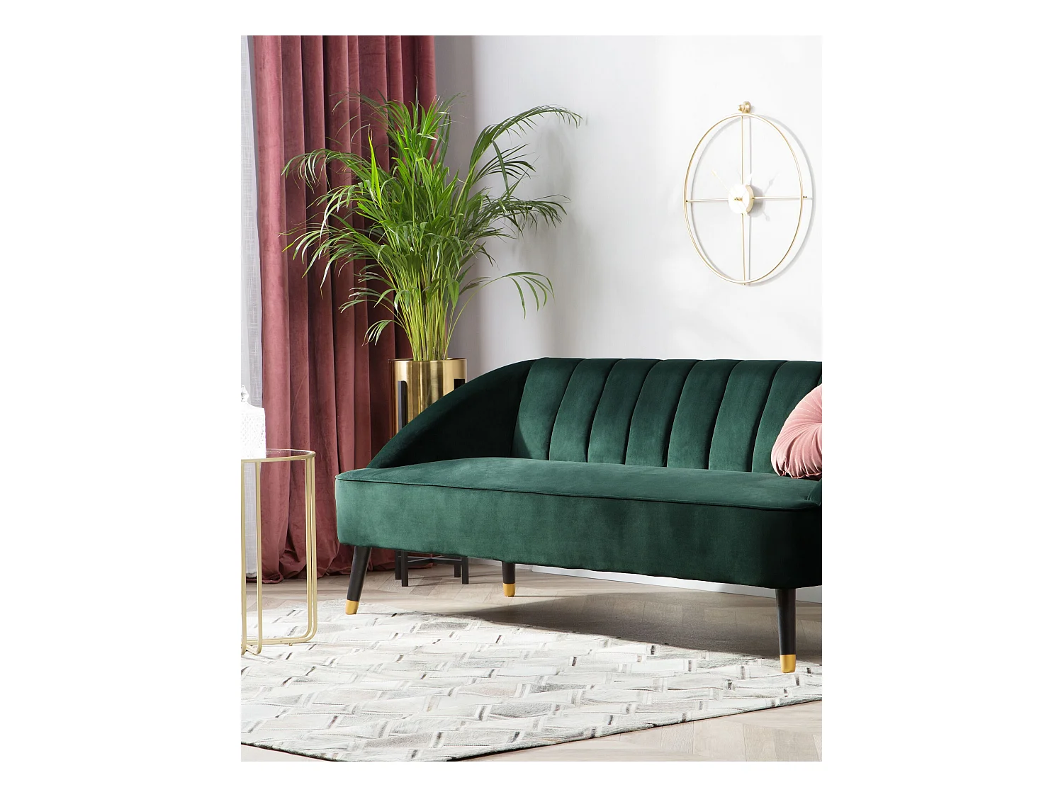 Teppich AGACLI 140 x 200 cm Echtleder Grau