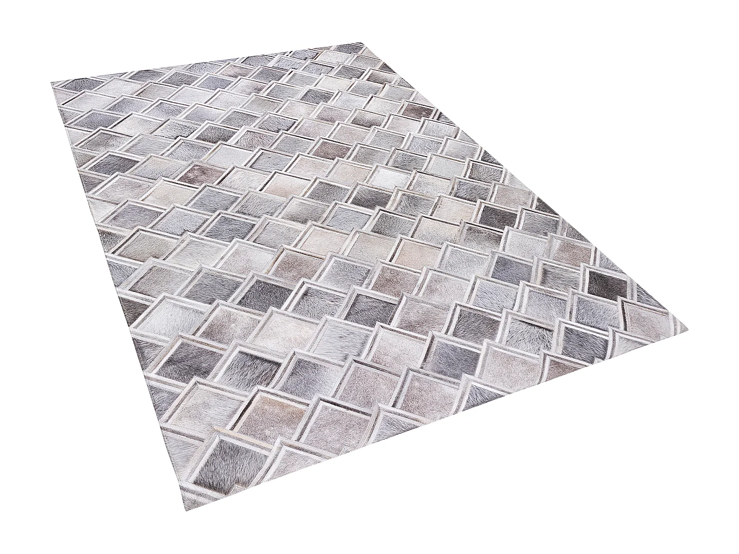 Tapis AGACLI Gris 140 x 200 cm Cuir