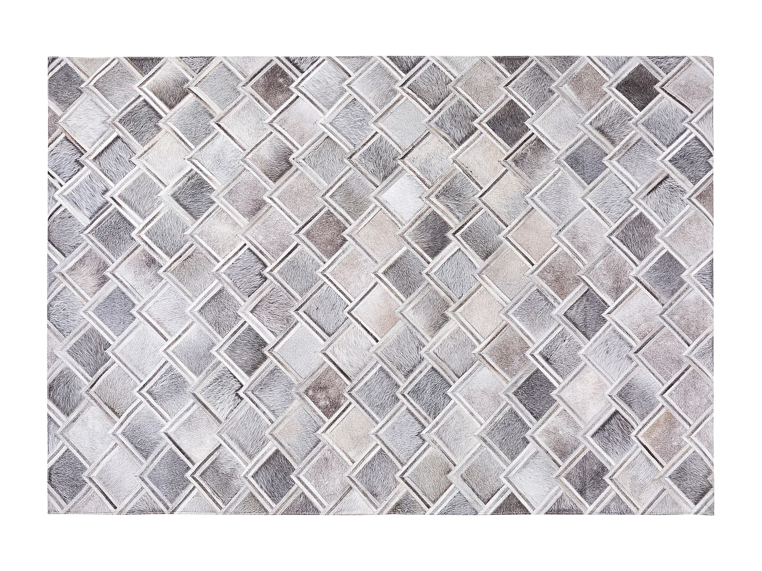 Tapis AGACLI Gris 140 x 200 cm Cuir