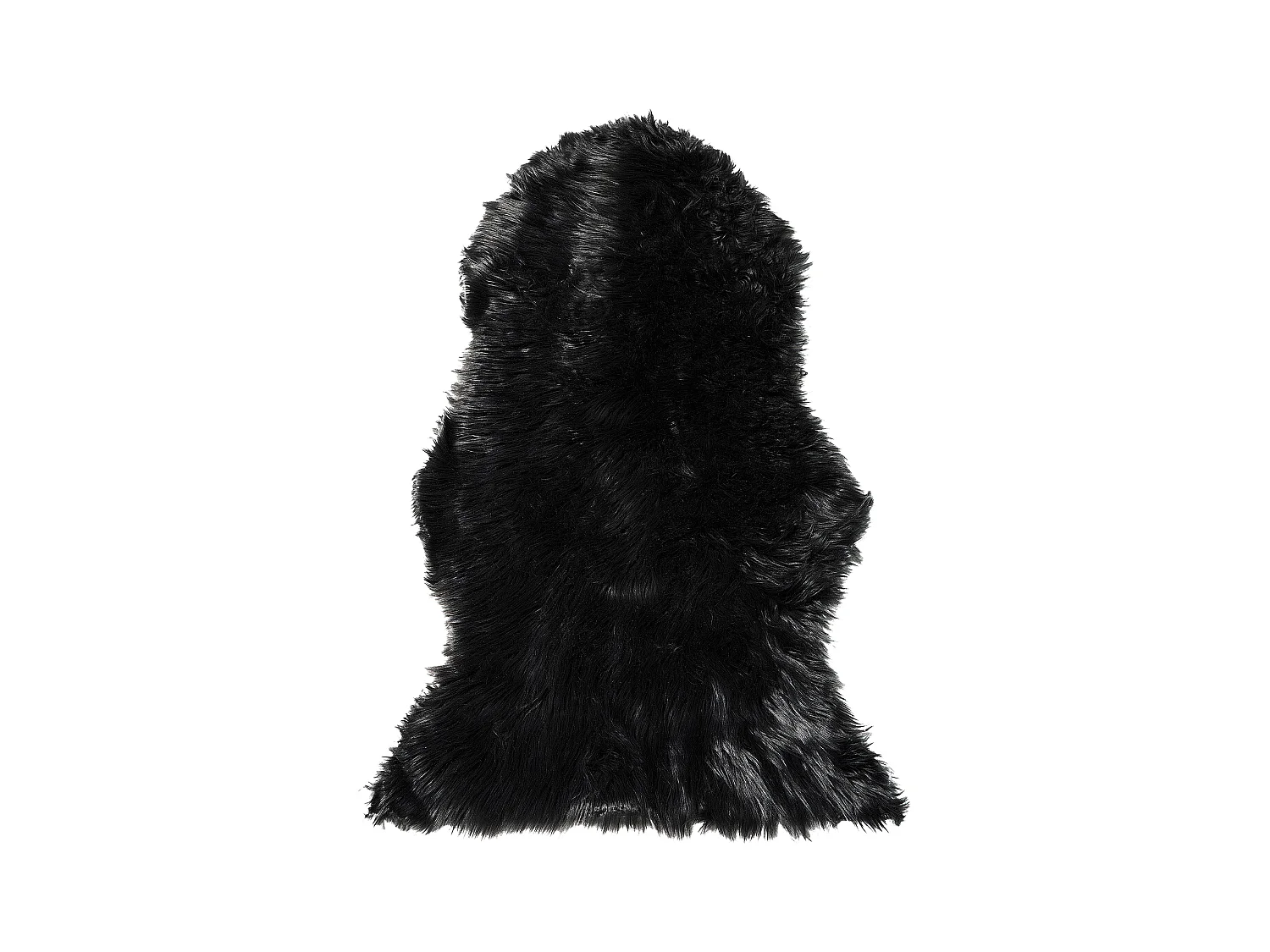Tapis en fausse fourrure MUNGO Noir 63 x 95 cm