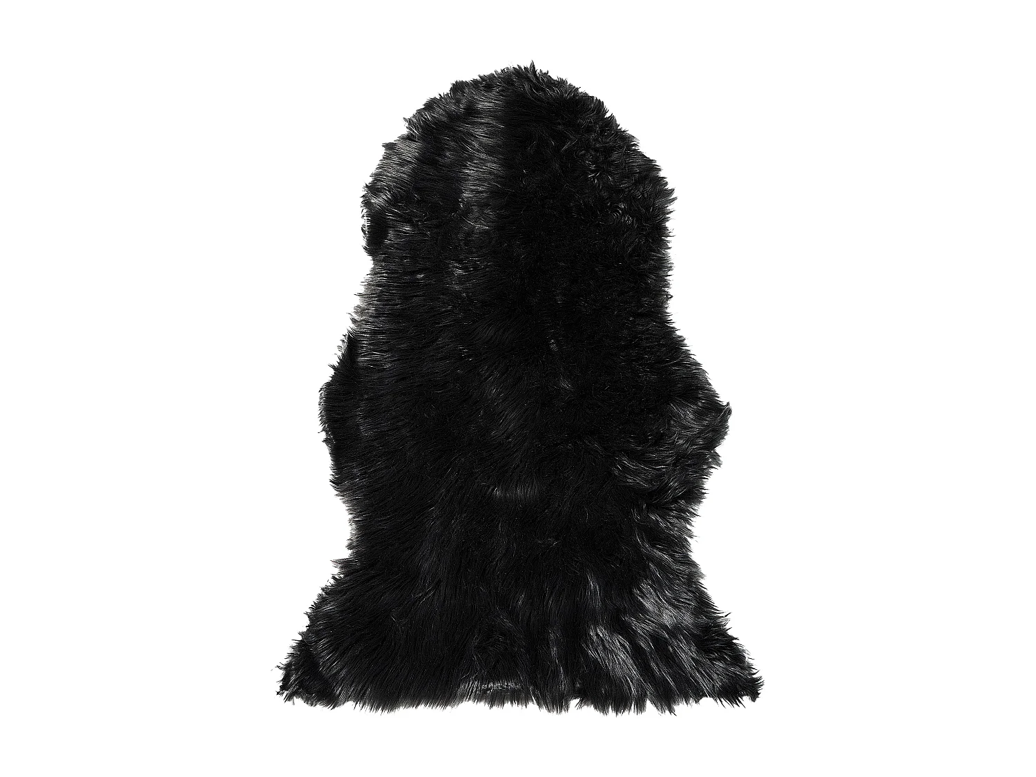 Kunstfell-Teppich Schaf schwarz 88 cm MUNGO