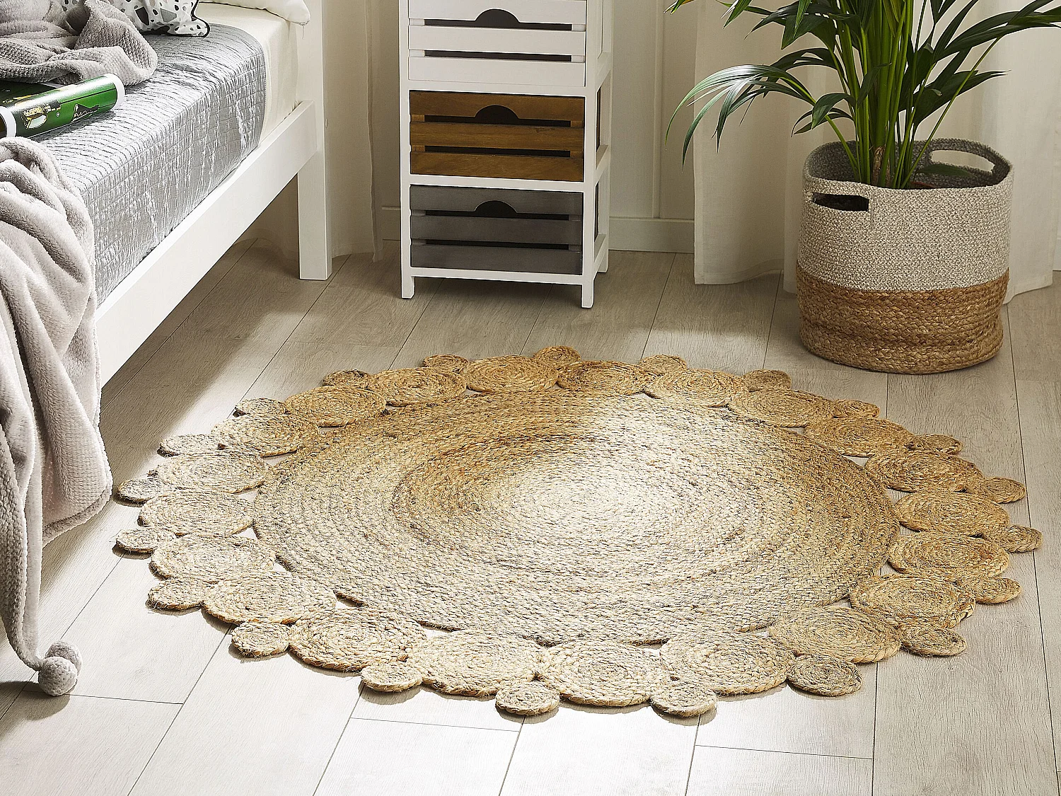 Tappeto GOLGEN ø 120 cm Iuta Beige