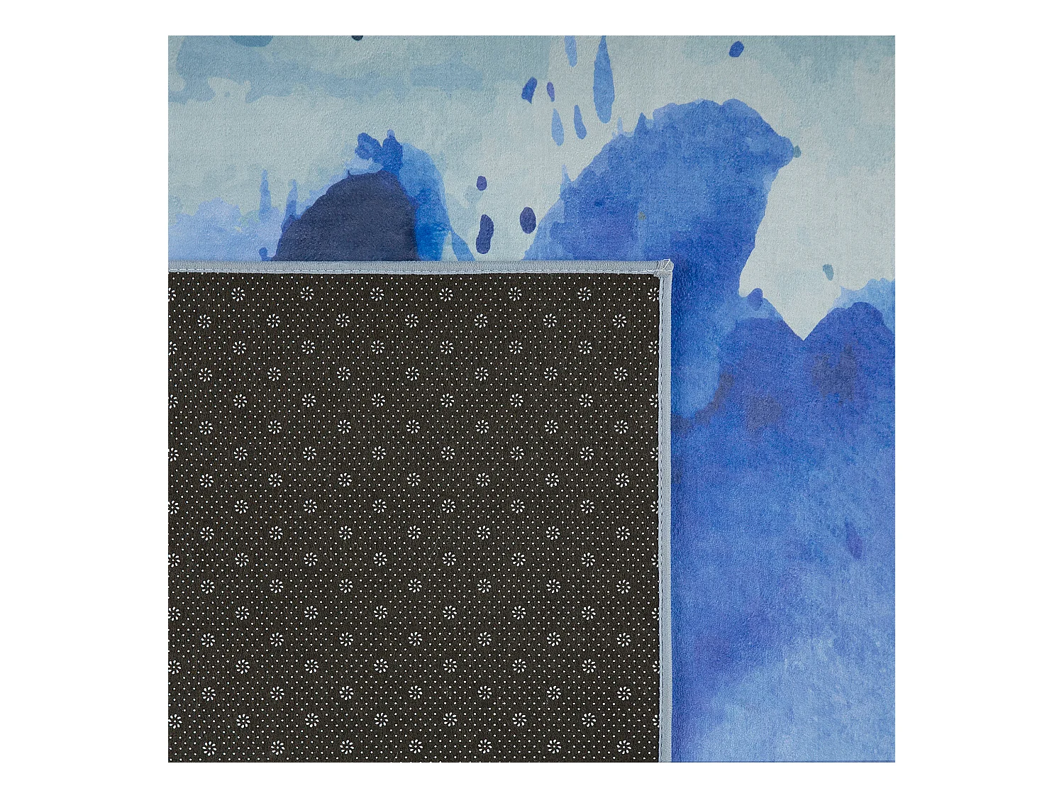 Vloerkleed polyester blauw 160 x 230 cm ODALAR
