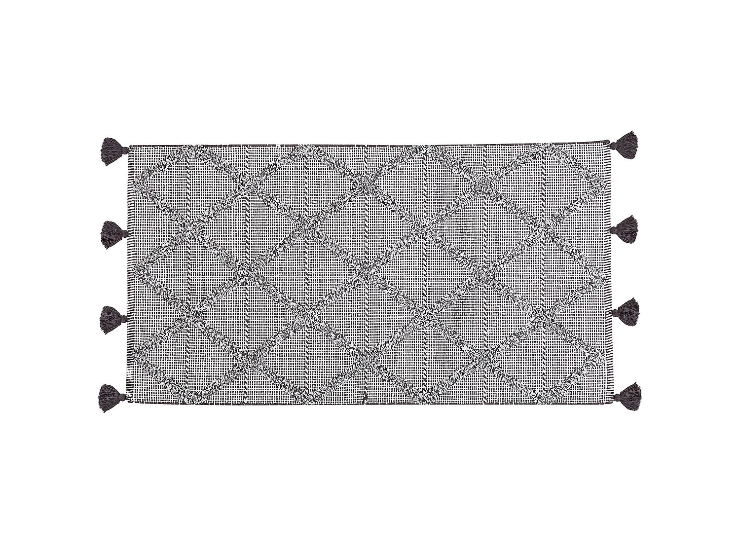 Vloerkleed katoen bruin 80 x 150 cm TUZLA