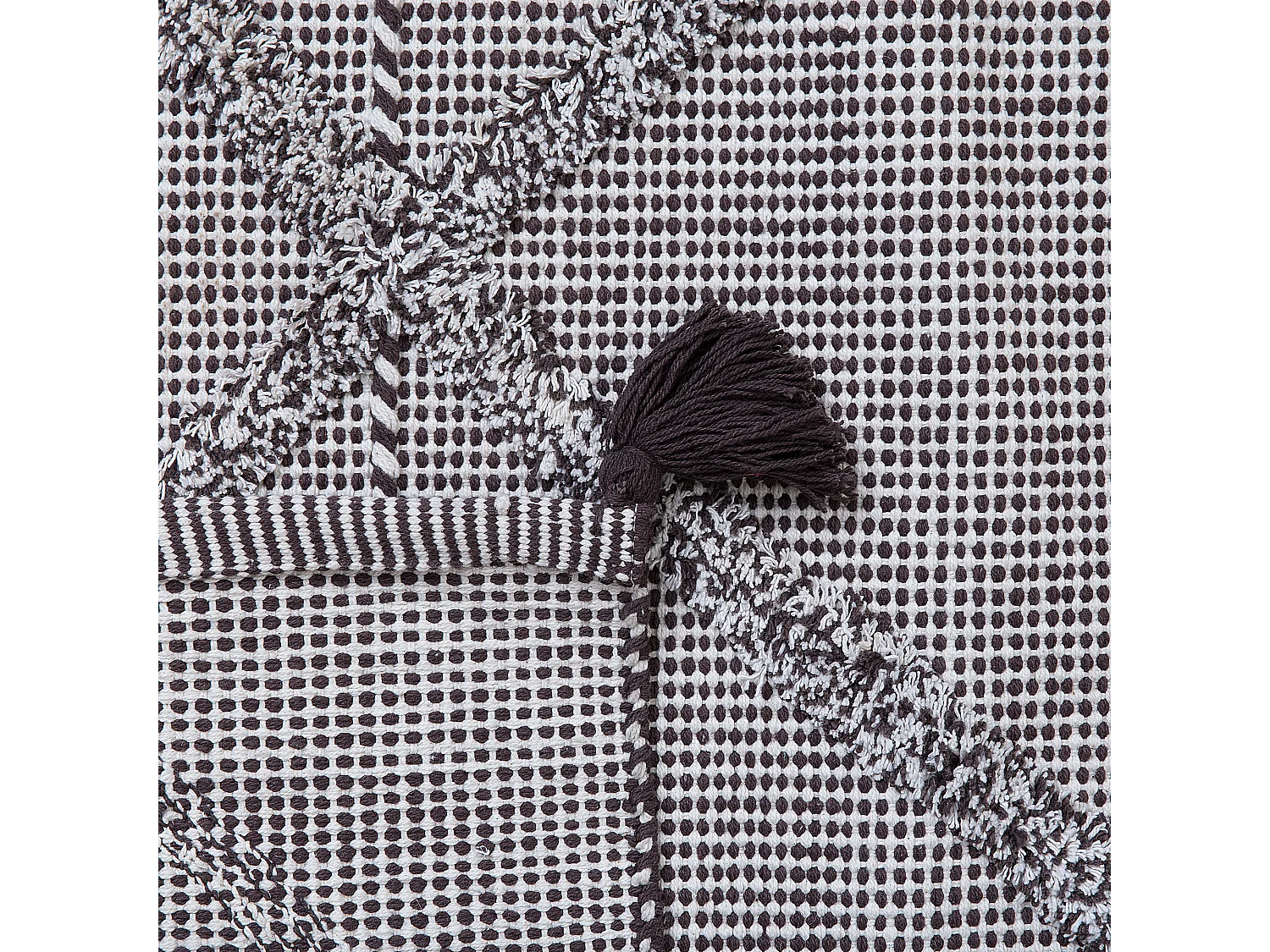 Vloerkleed katoen bruin 80 x 150 cm TUZLA