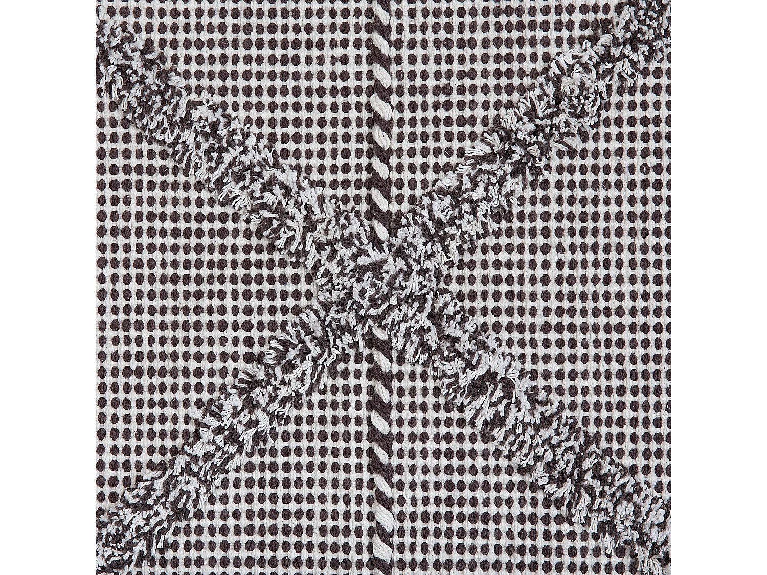 Vloerkleed katoen bruin 80 x 150 cm TUZLA