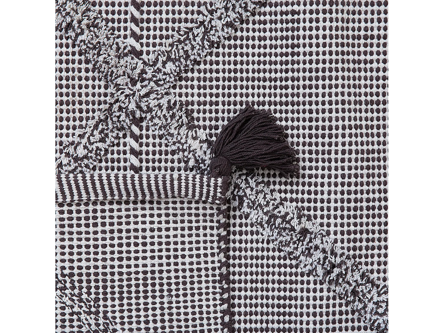 Vloerkleed katoen bruin 80 x 150 cm TUZLA