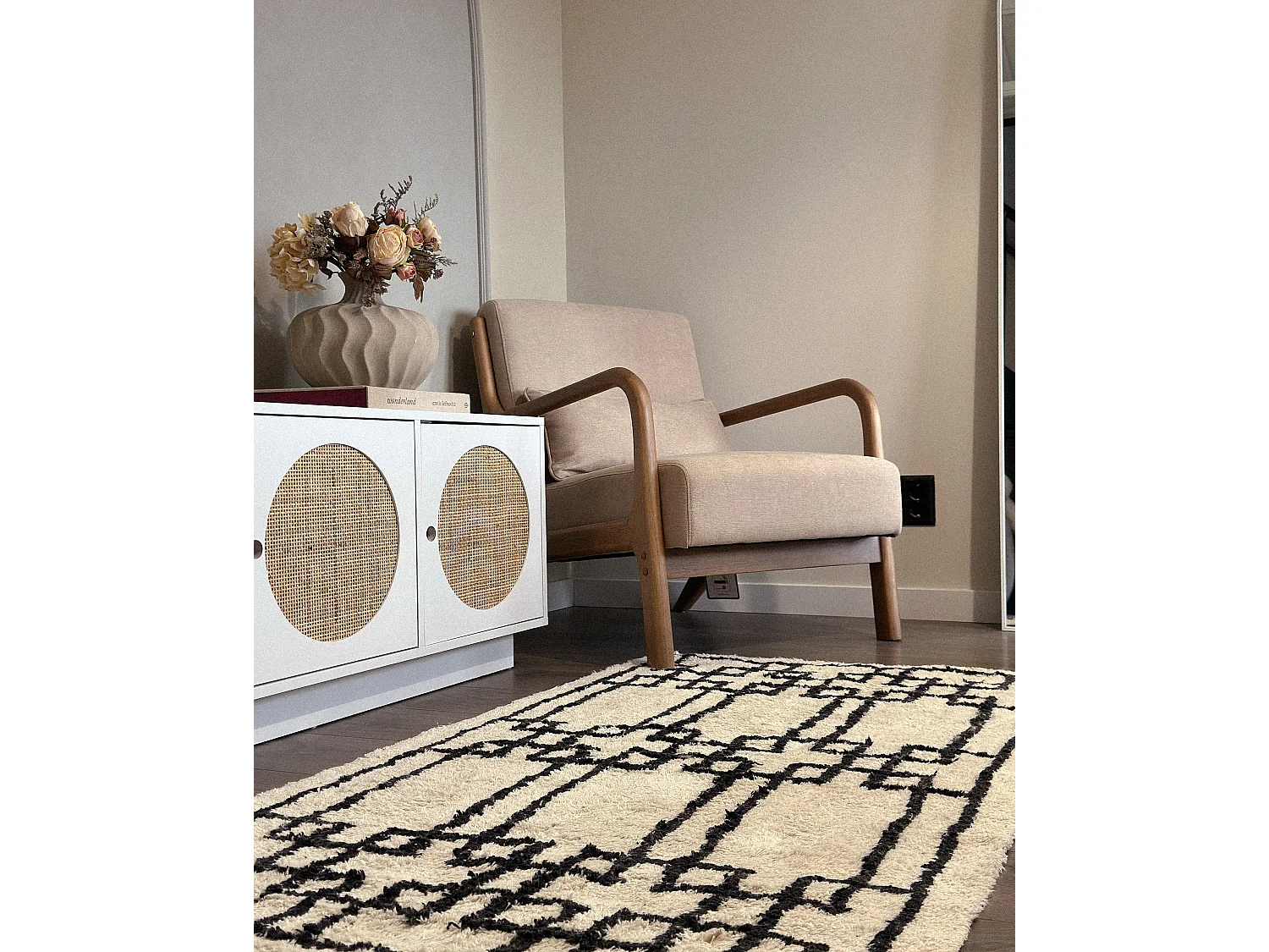 Tapis en Coton Beige 160 x 230 cm TURHAL