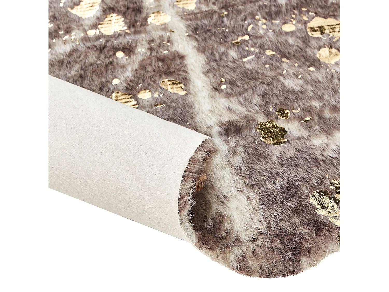 simili de vache BOGONG Taupe 150 x 200 cm