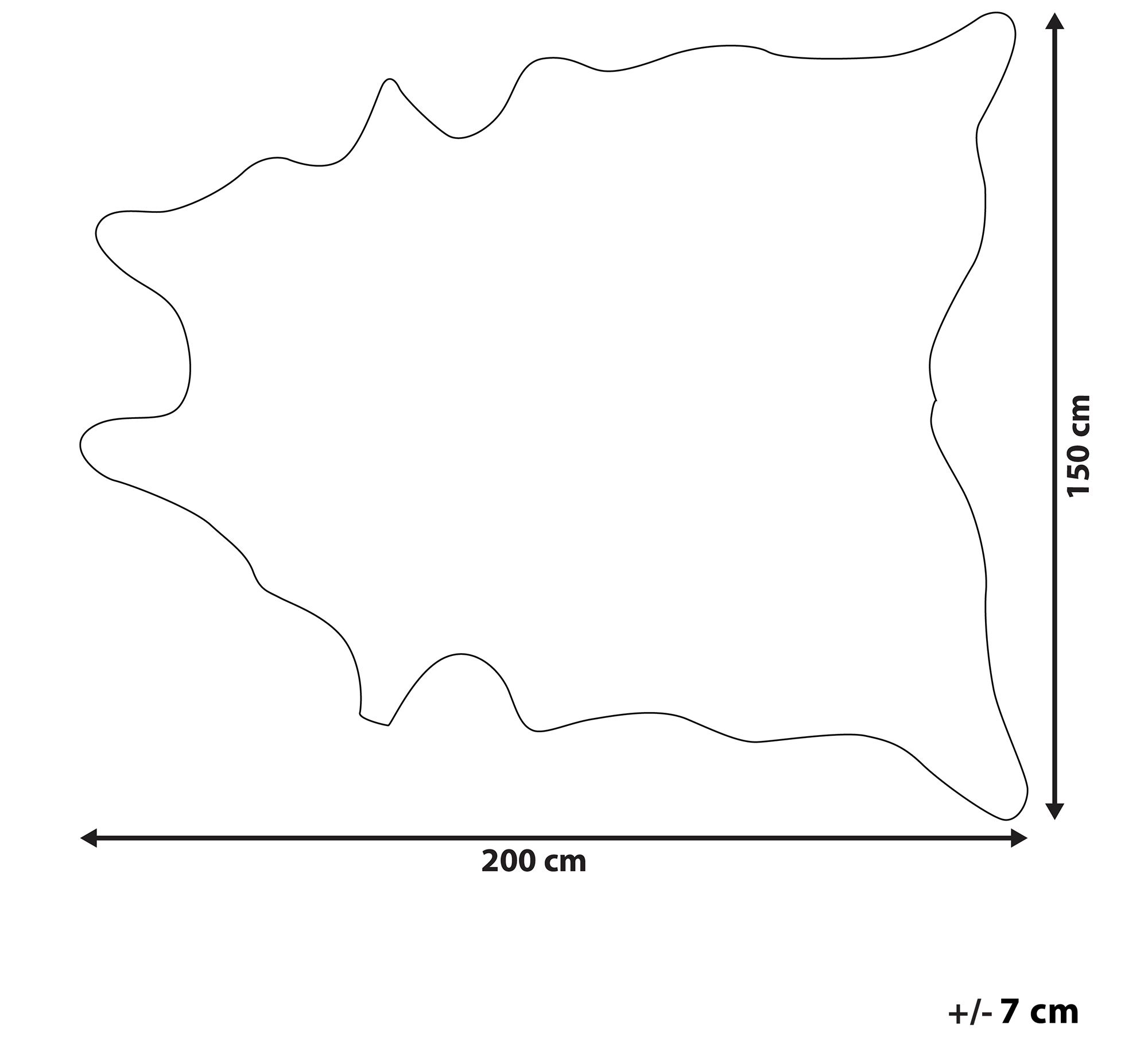 Tapis Imitation Peau De Vache Avec Taches X Cm Taupe Et Dor Bogong