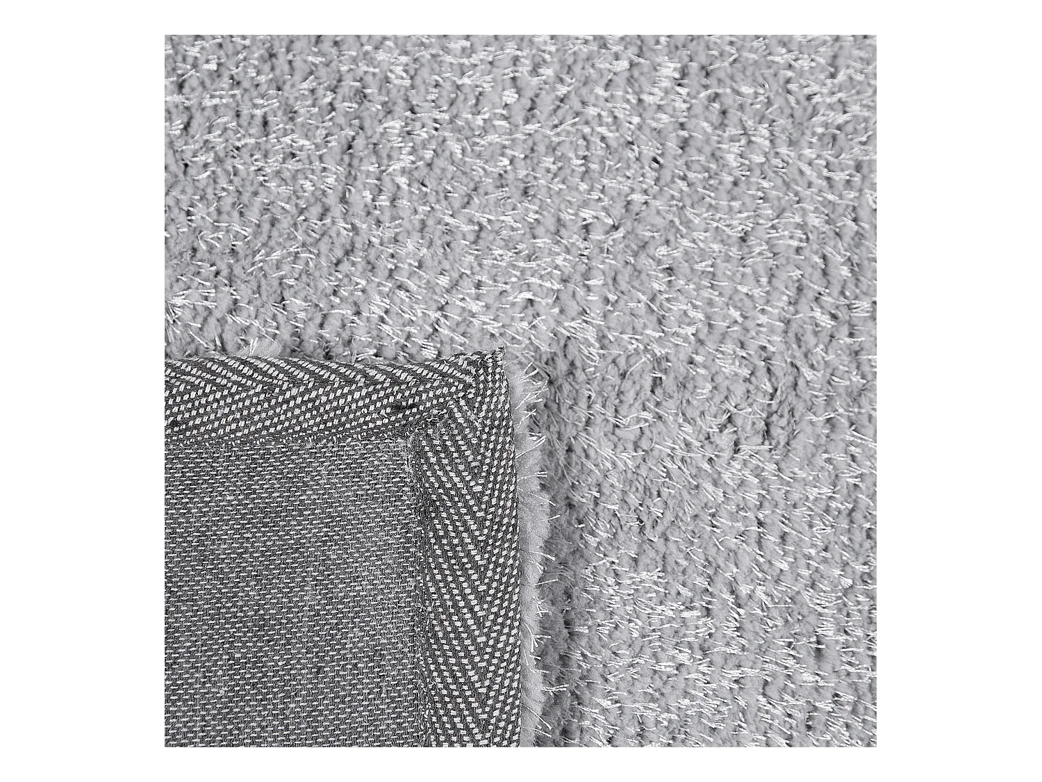 Vloerkleed polyester lichtgrijs 140 x 200 cm DEMRE